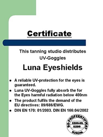 UV Schutzbrille Farbe: royal-blau - Solariumbrille, Sonnenschutzbrille, Brille Luna, 600545-royal/blau - 